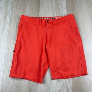 Bogner Shorts Mens 32 Orange Red Performance Golf Stretch Pockets